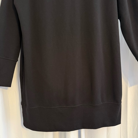 Athleta Bounce Back Sweatshirt Dress Black Long Sleeve Casual XL - Picture 12 of 15